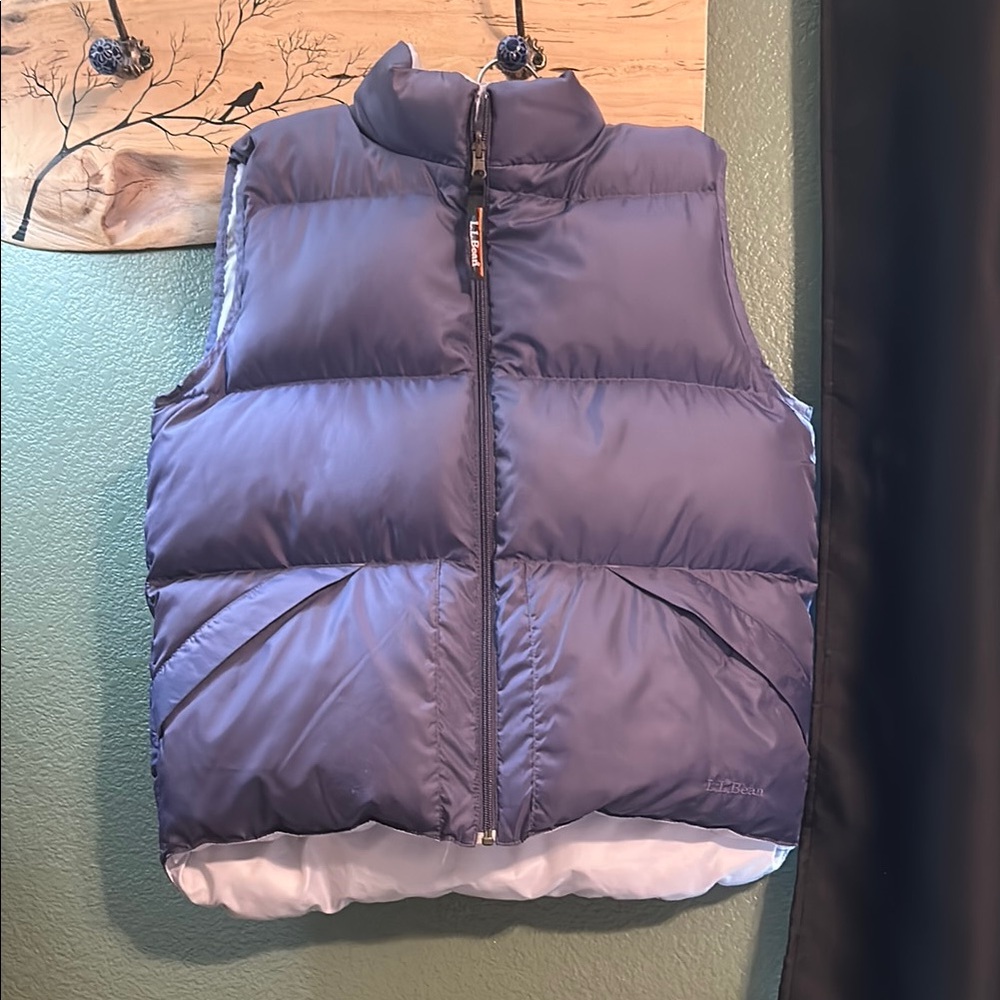Vintage Reversible LL Bean Purple Lofty Down Vest (excellent condition)